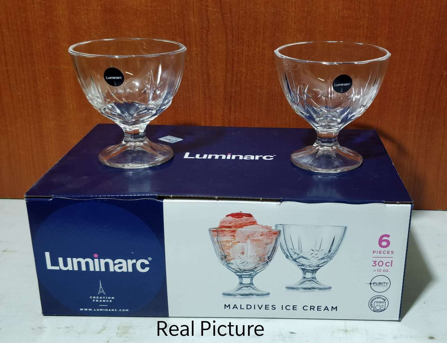 6 pieces Luminarc Maldives Ice Cream Cup - MASTER SUPPLIES