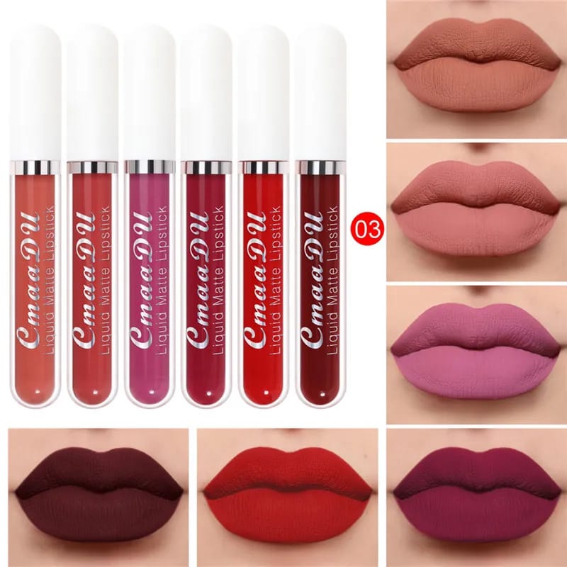 6PC MATTE LIPSTICK - MASTER SUPPLIES