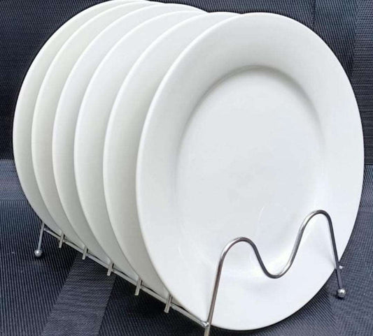 6pcs Ceramic dinner plate plain - MASTER SUPPLIES