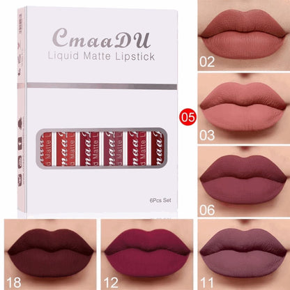 6pcs Matte Lipstick set - MASTER SUPPLIES