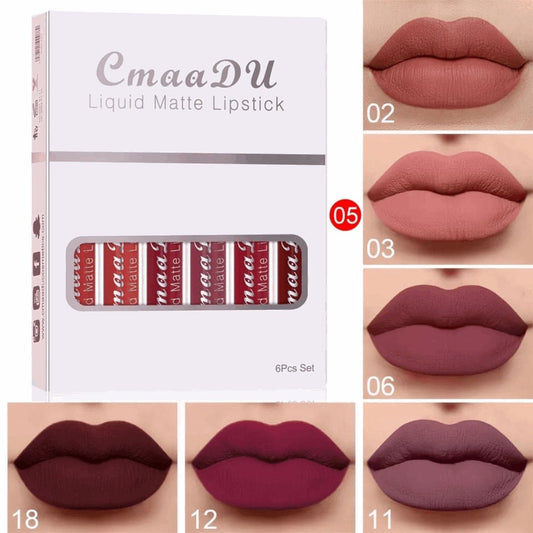 6pcs Matte Lipstick set - MASTER SUPPLIES