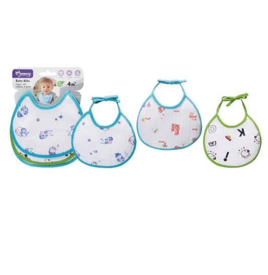 9 PC COTTON BABY BIB - MASTER SUPPLIES