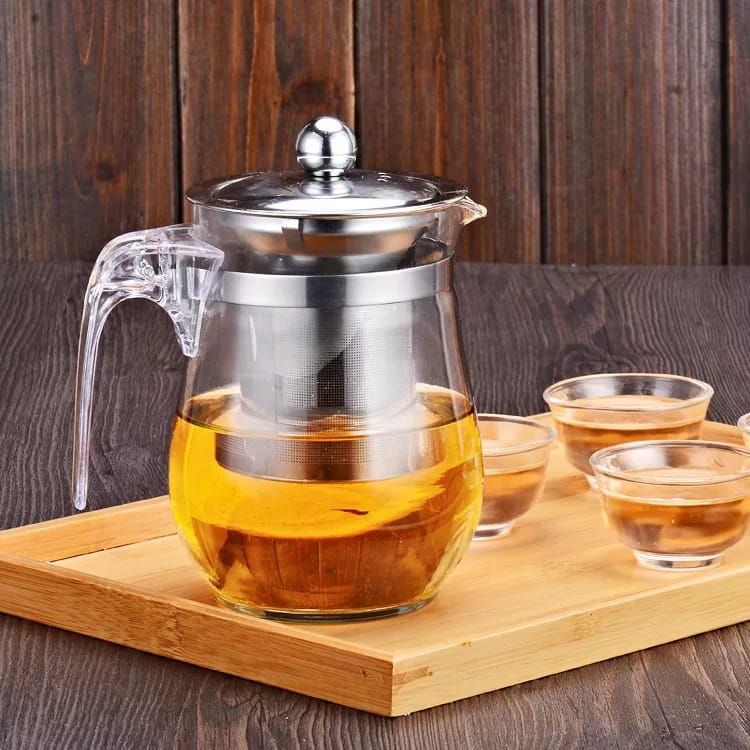 Transparent Borosilicate Tea pot*