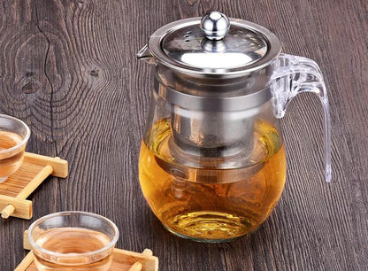 Transparent Borosilicate Tea pot*