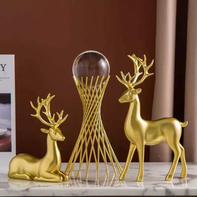 Two Golden deers decor