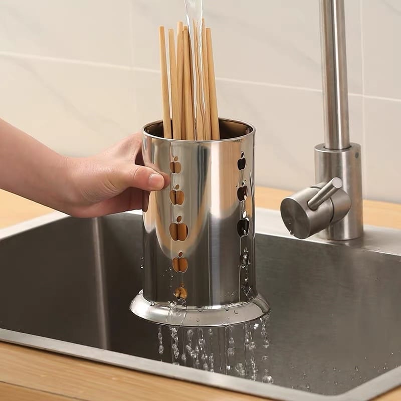 Stainless steel spoon holder