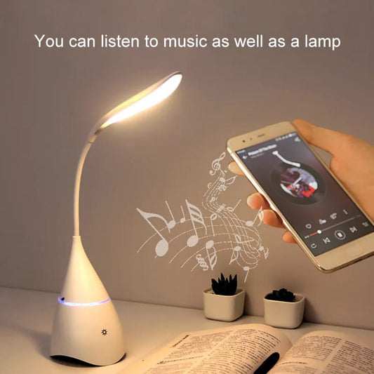 Table lamp with Bluetooth speaker