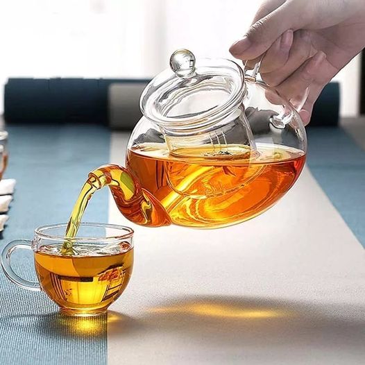 Transparent Borosilicate Tea pot - Master Supplies