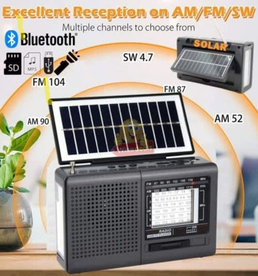 Bluetooth solar charging Radio - MASTER SUPPLIES