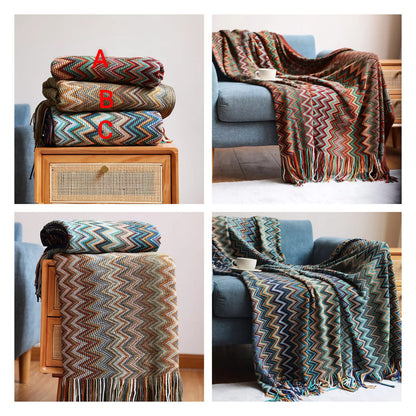 Bohemian soft knit Blanket - MASTER SUPPLIES