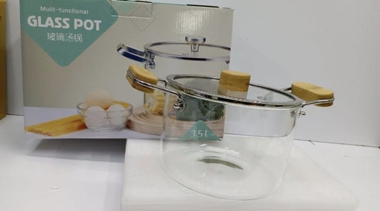 Borosilicate cooking pot(3.5L) - MASTER SUPPLIES