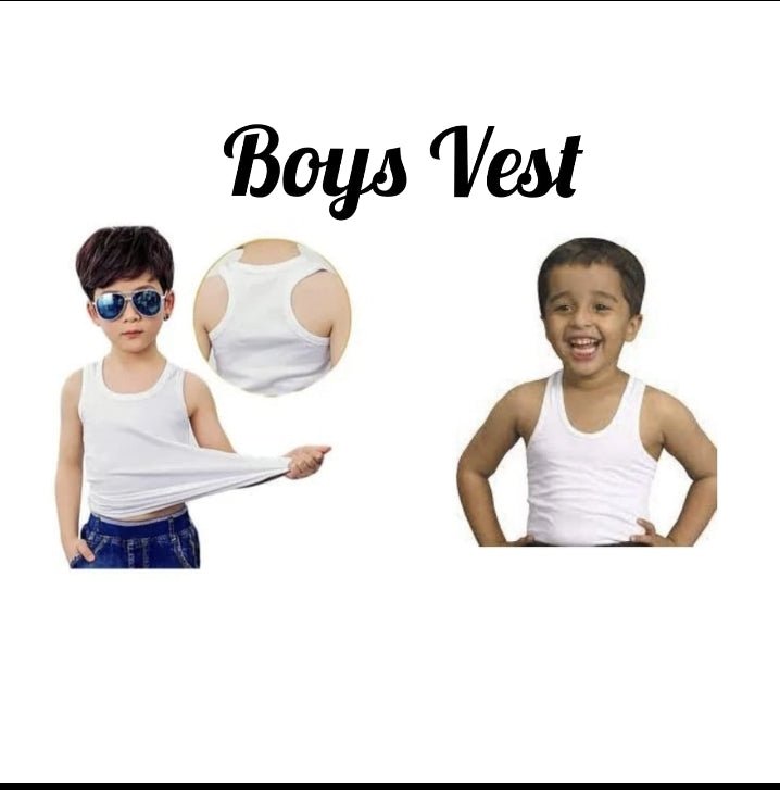 Boys Quality Vest(6 pieces) - MASTER SUPPLIES