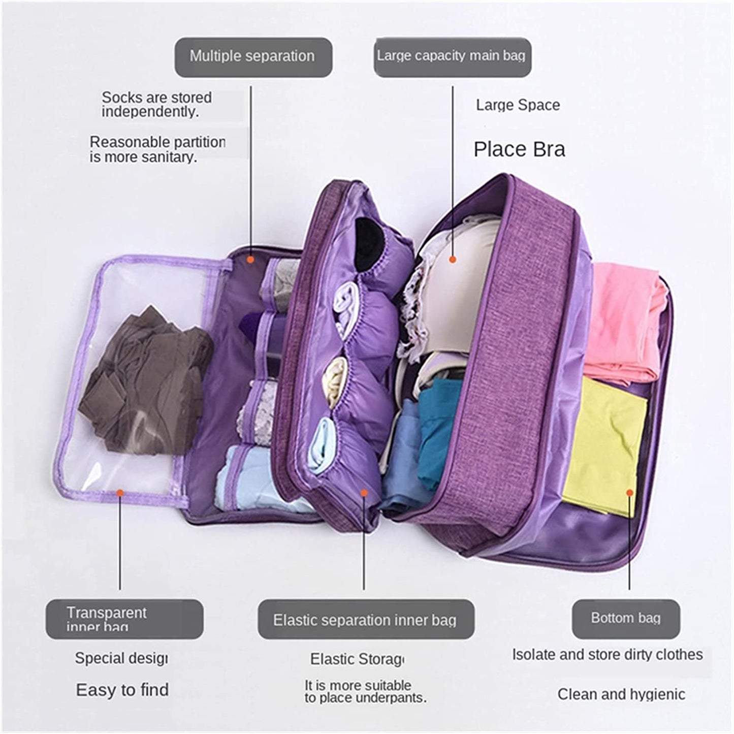 Bra panties/boxers and socks Travel Case - MASTER SUPPLIES