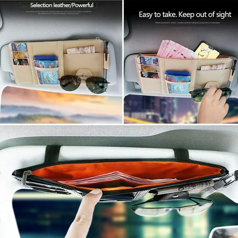 Car sun visor documents organizer - MASTER SUPPLIES