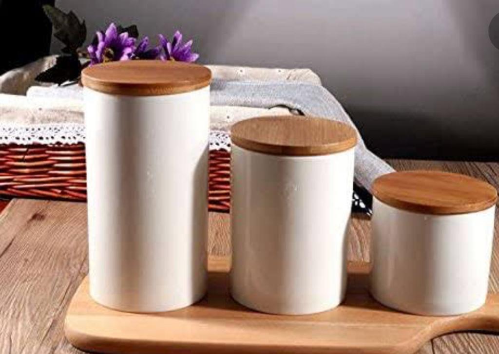 Ceramic Canister Set MASTER SUPPLIES   Ceramic Canister Set 702740 