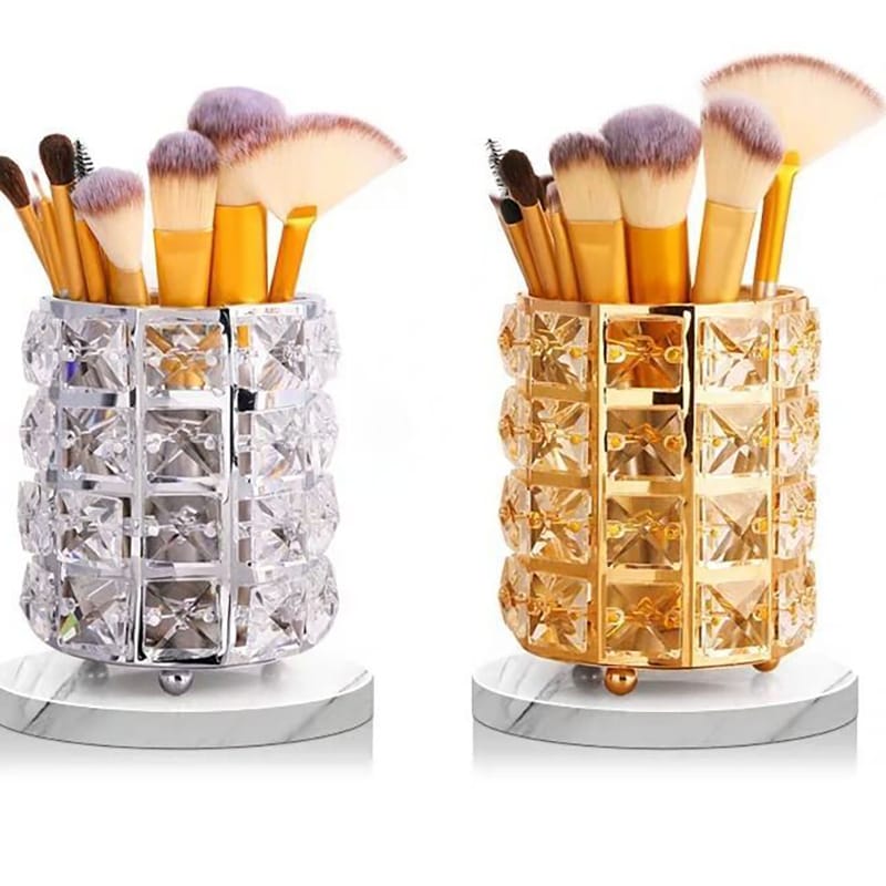 Crystal makeup brush/stationery holder(1 pc) - MASTER SUPPLIES