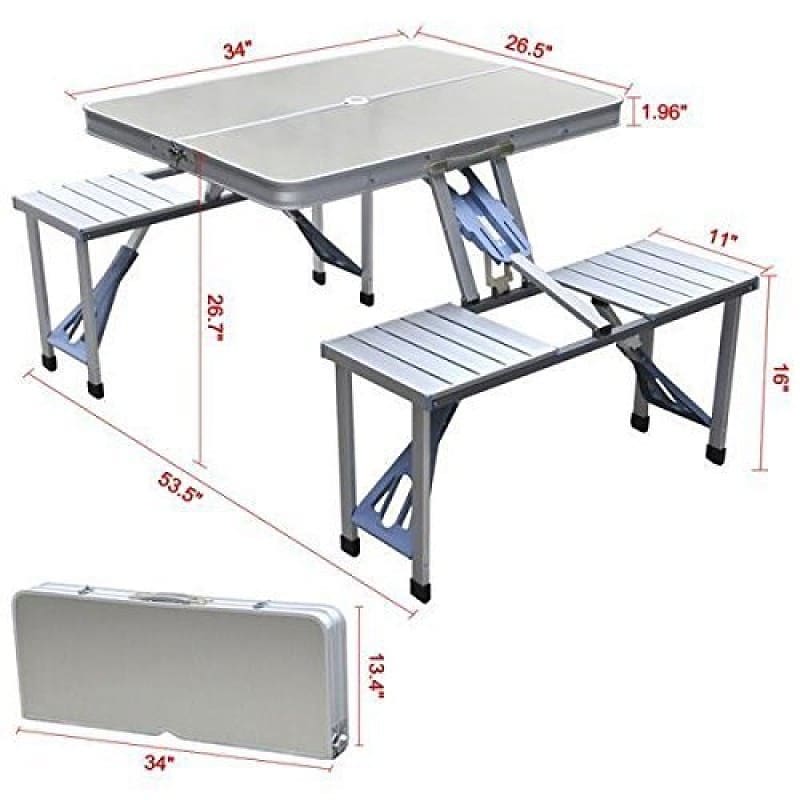 Foldable Magic Picnic table with seats - MASTER SUPPLIES