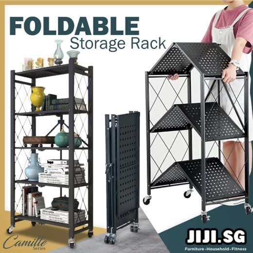 Foldable storage rack metallic - MASTER SUPPLIES