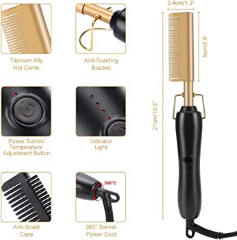 GOLD CERAMIC PROFESSIONAL PRESS COMB - MASTER SUPPLIES