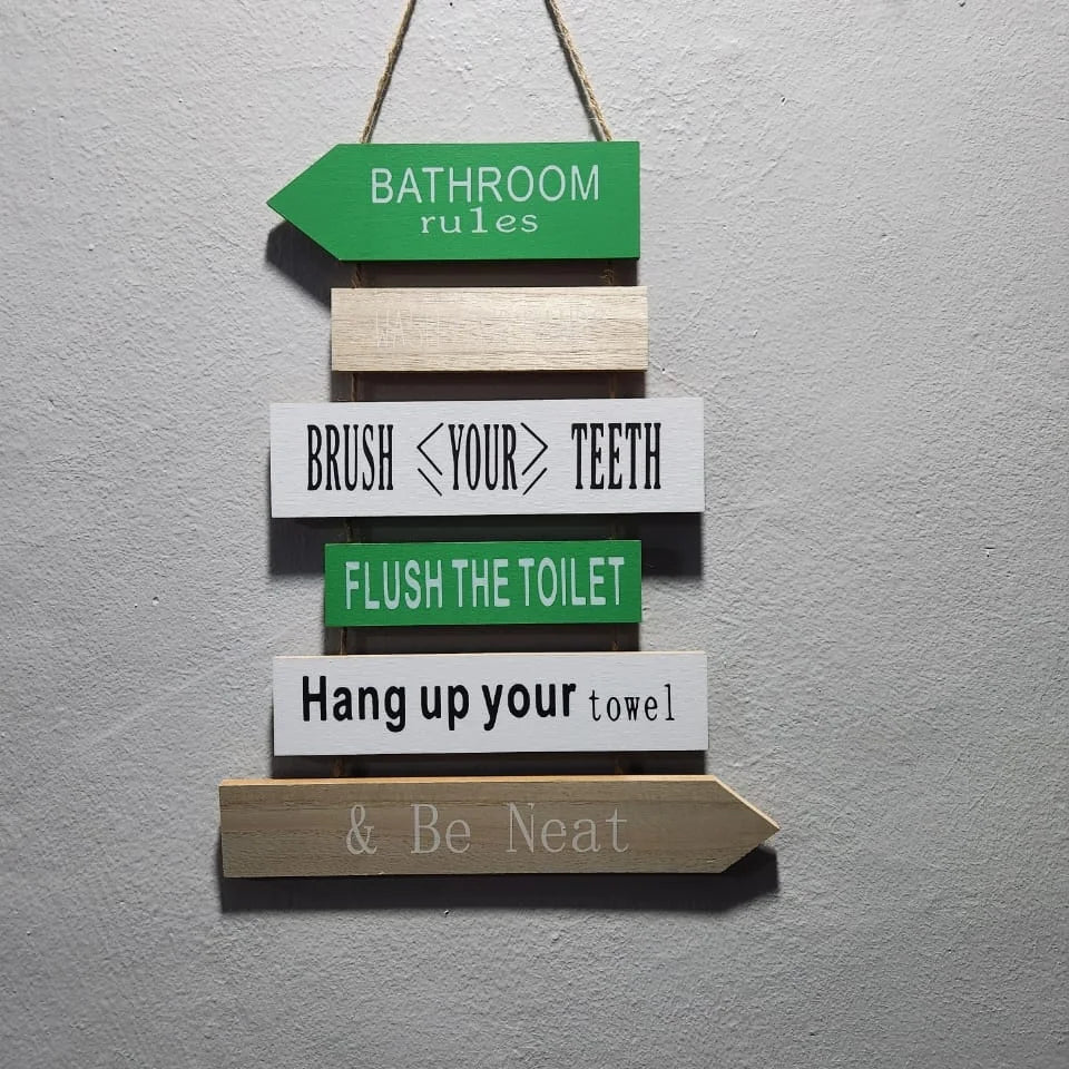 Hanging board wooden house rules - MASTER SUPPLIES