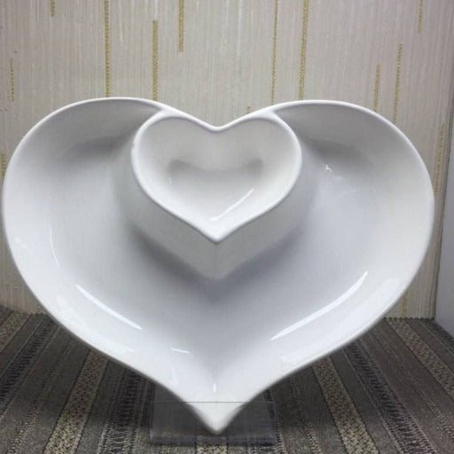 Heart shaped ceramic platter - MASTER SUPPLIES