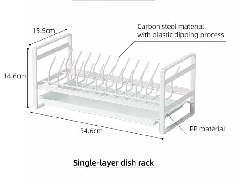 Heavy metal plates/Glasses rack with plastic tray - MASTER SUPPLIES