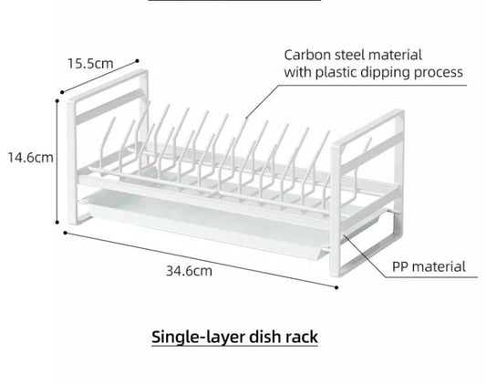 Heavy metal plates/Glasses rack with plastic tray - MASTER SUPPLIES