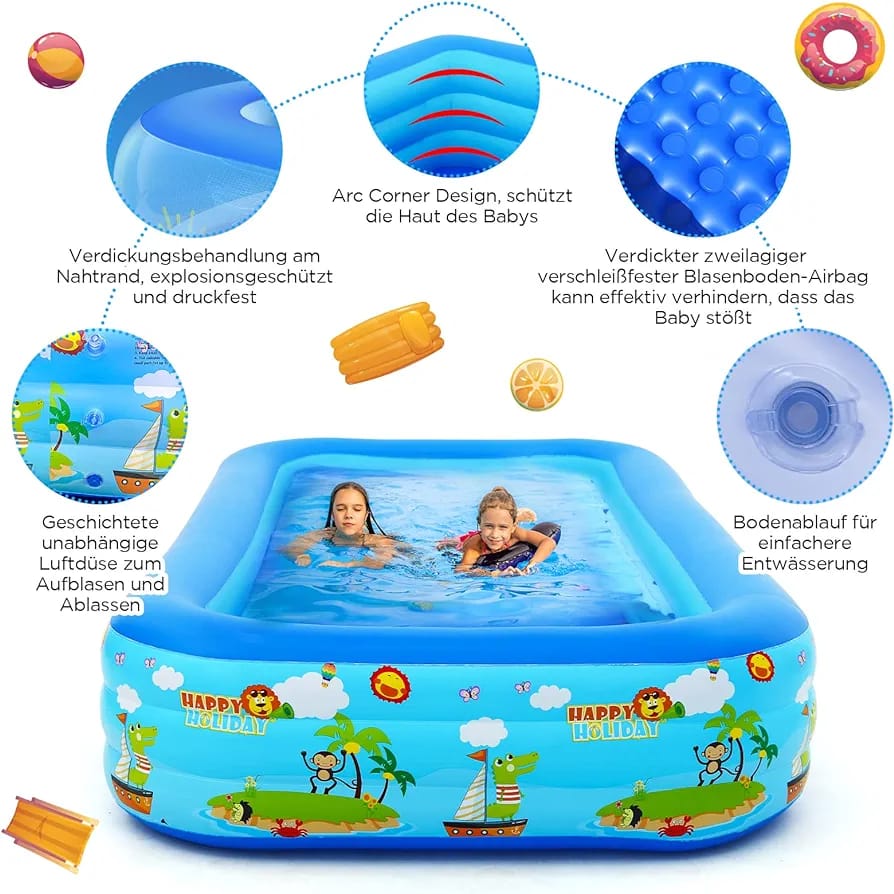 Inflatable swimming pool(free pump) - MASTER SUPPLIES