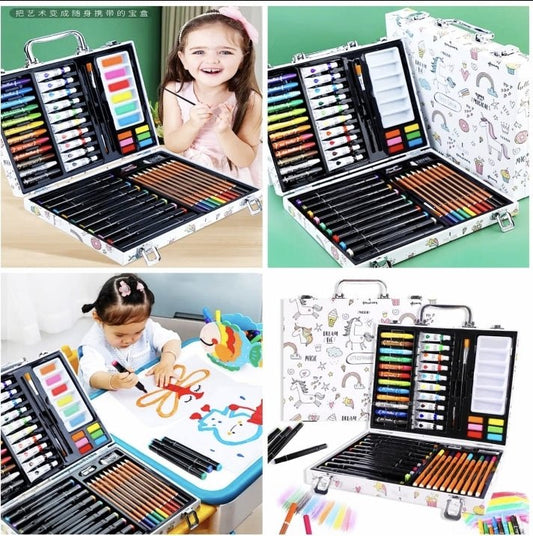 kids drawing art set with water colors - MASTER SUPPLIES