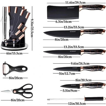 Kitchen Knife 9pcs - MASTER SUPPLIES