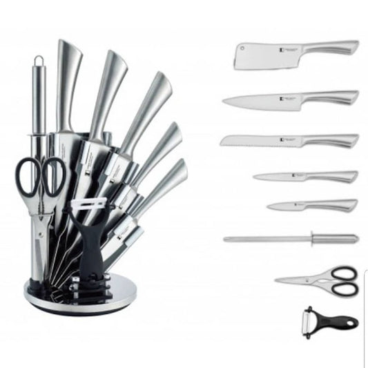 KNIFE SET WITH STAND. - MASTER SUPPLIES