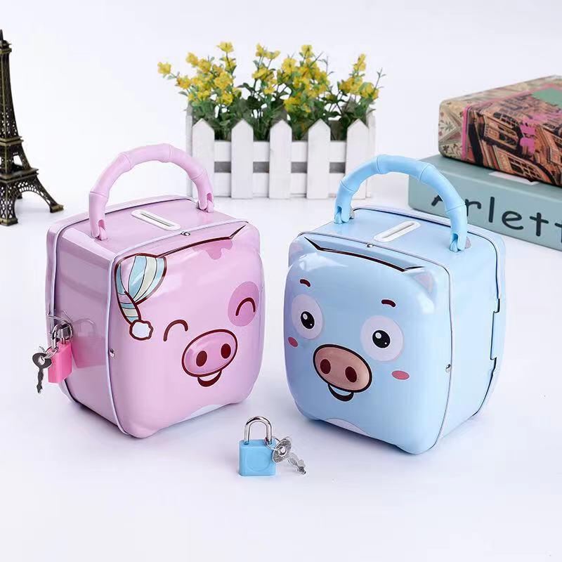 Lockable kids piggy bank (1 pc) - MASTER SUPPLIES