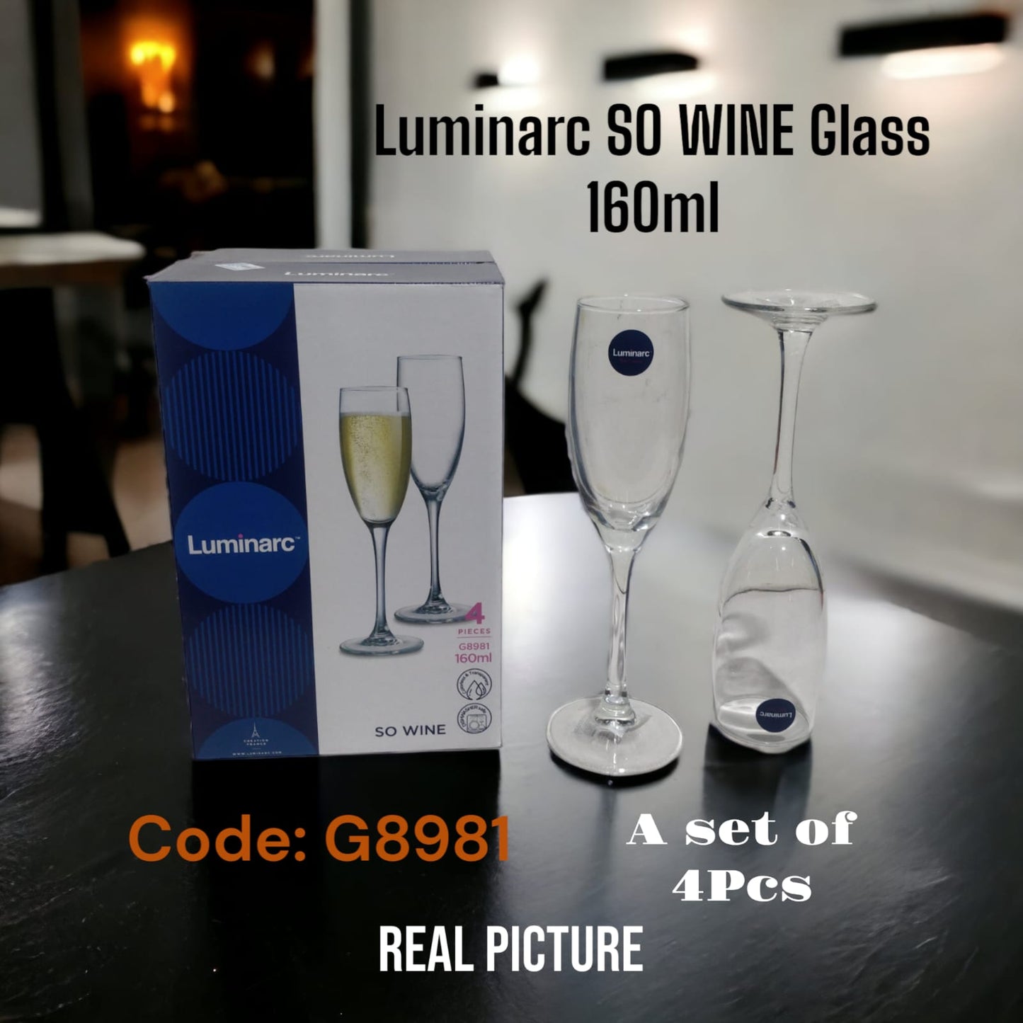 Luminarc SO WINE Glass 160ml(4pcs) - MASTER SUPPLIES