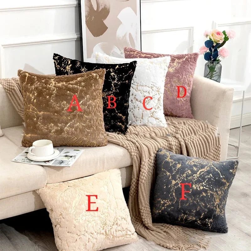 Marble effect print cushion covers - MASTER SUPPLIES