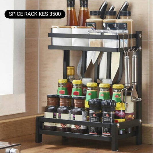 Metal Spice Herb Curry Jar Knife Rack Holder - MASTER SUPPLIES