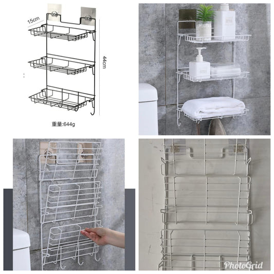 Metallic hanging bathroom organizer - MASTER SUPPLIES