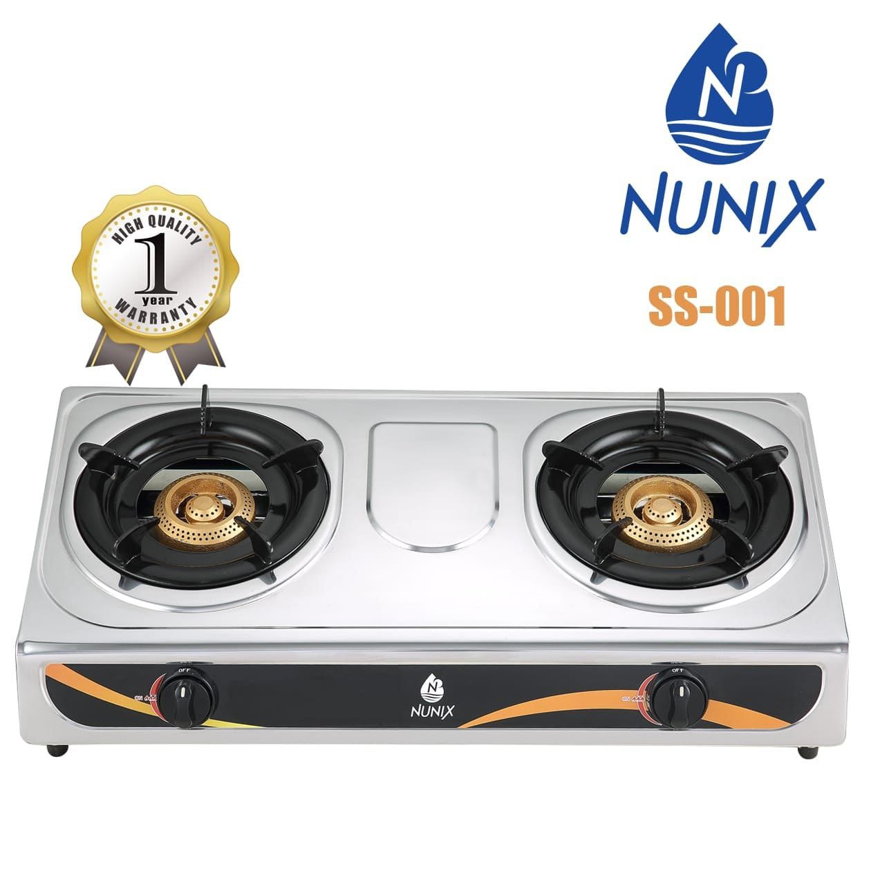 Mettalic 2 table burner nunnix - MASTER SUPPLIES