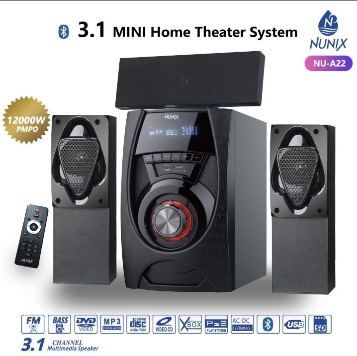 Nunix A22 3 in1 Home theater - MASTER SUPPLIES