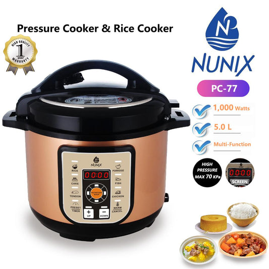 Nunix electric pressure cooker 5ltrs - MASTER SUPPLIES