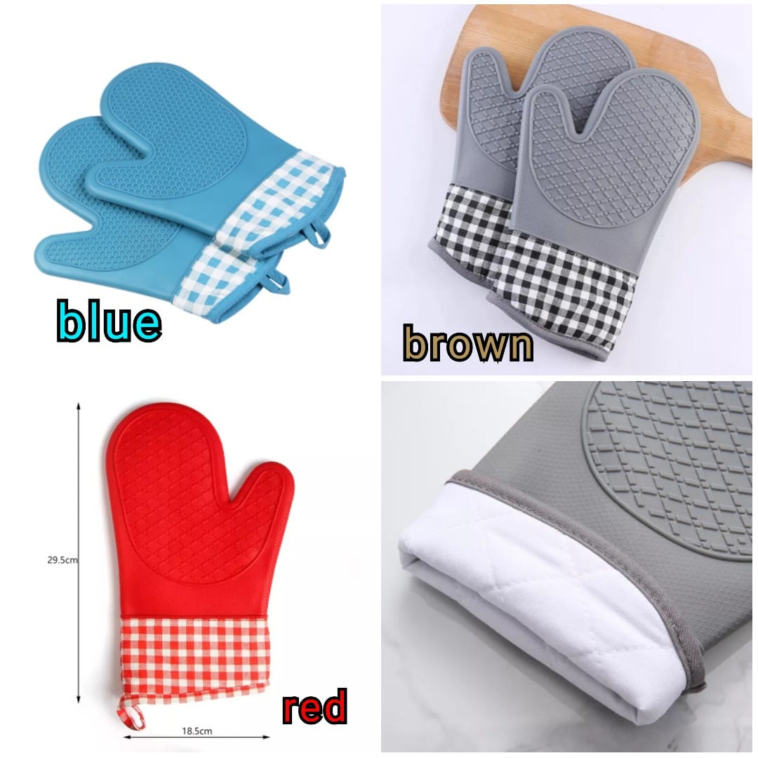 Pair Silicone kitchen/oven gloves - MASTER SUPPLIES