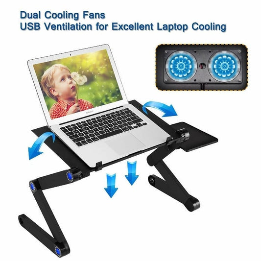 PORTABLE LAPTOP STAND WITH FANS - MASTER SUPPLIES