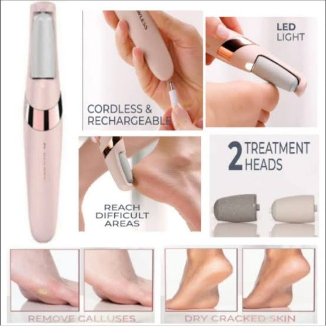 Rechargeable pedicure tool with two heads - MASTER SUPPLIES