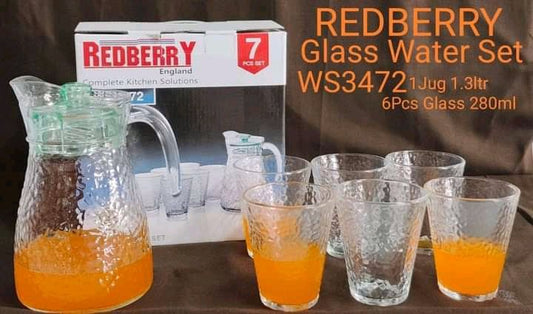 Redberry Glass water set - MASTER SUPPLIES