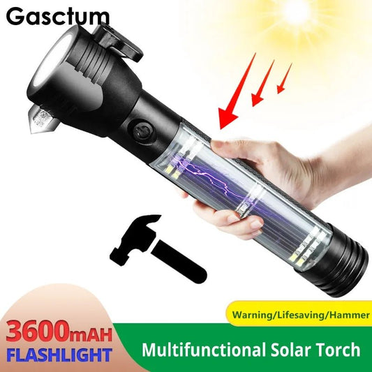 Solar powered flashlight torch - MASTER SUPPLIES