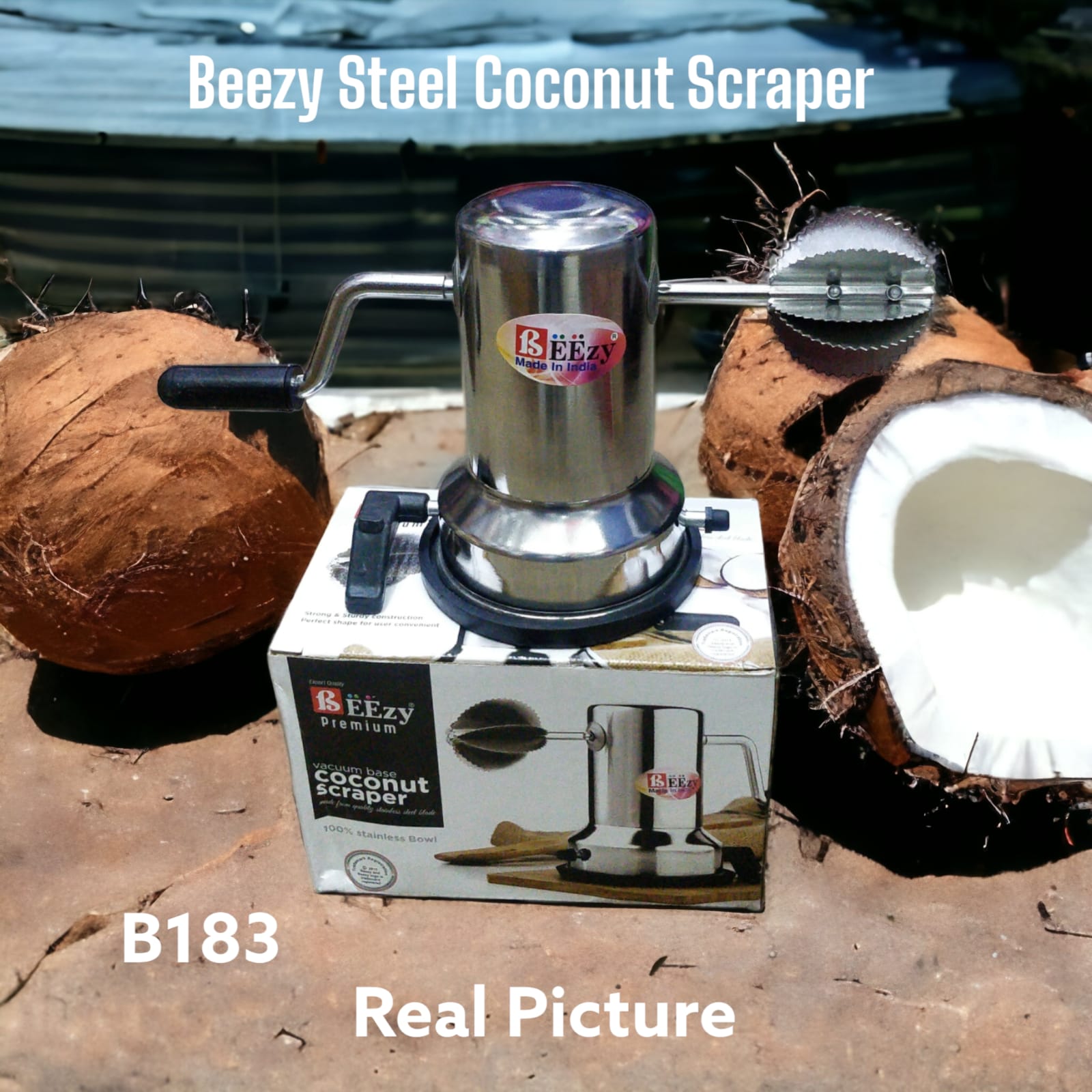 Stainless Steel Coconut scrapper - MASTER SUPPLIES